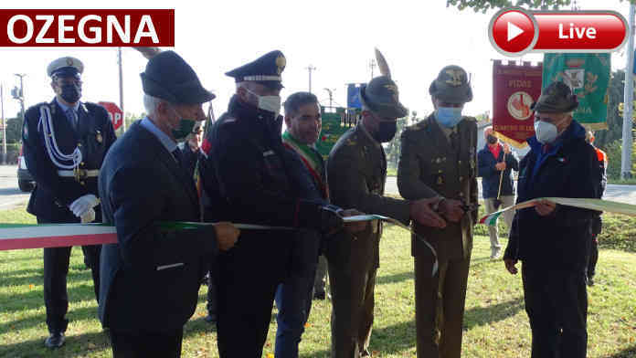OZEGNA – Inaugurato il Parco della Rimembranza in occasione del 50° Anniversario del Gruppo Alpini